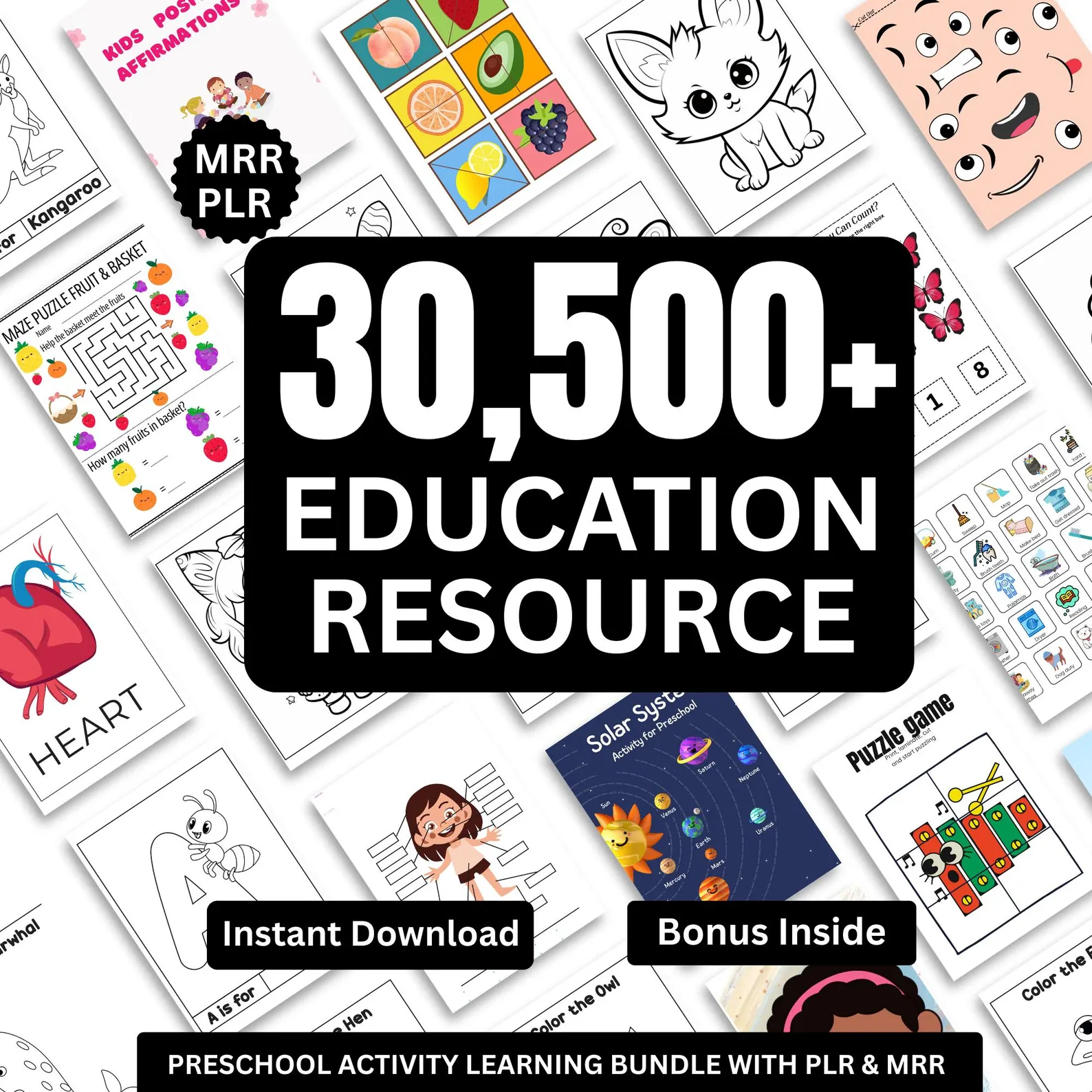 Kids Learning & Classroom Activities Bundle